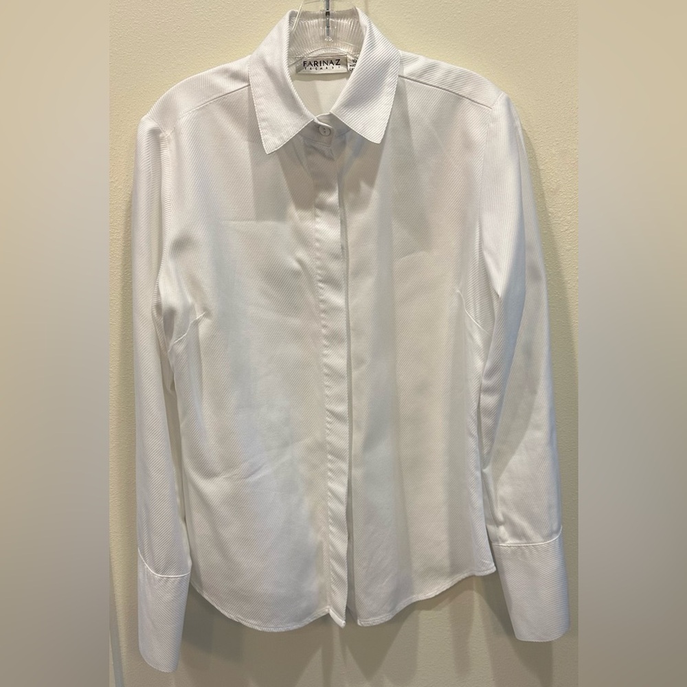 Farinaz Attitude - White Twill Blouse